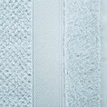 EUROFIRANY PREMIUM Ręcznik MILAN z puszystej bawełny frotte o ryżowej strukturze z błyszczącą bordiurą - 50 x 90 cm - jasnopopielaty 2