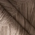 PIERRE CARDIN bieżnik welwetowy GOJA z błyszczącym nadrukiem w formie liści miłorzębu - 40 x 140 cm - brązowy 5