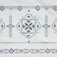 EUROFIRANY PREMIUM pościel HAFT 8A z satyny bawełnianej zdobiona haftowanym greckim wzorem - 160 x 200 cm - biały 4