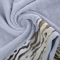 EVA MINGE Ręcznik CECIL z bordiurą zdobioną fantazyjnym nadrukiem z cętkami - 70 x 140 cm - srebrny 5