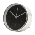Dekoracyjny zegar stołowy w stylu vintage czarno-srebrny - 11 x 4 x 11 cm - czarny 1