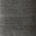 Ręcznik ELMA o klasycznej stylistyce z delikatną bordiurą w formie sznurka - 50 x 90 cm - stalowy 2