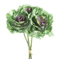 KAPUSTA OZDOBNA  sztuczny kwiat dekoracyjny z jedwabistej tkaniny - ∅ 10 x 40 cm - zielony 1