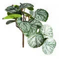 Kwiat sztuczny dekoracyjny o zielono-białych liściach - 40 cm - zielony 1