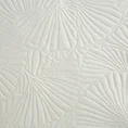 LIMITED COLLECTION Narzuta LUNA 5  ze szlachetnego welwetu  pikowana metodą hot press w botaniczny wzór liści miłorzębu - 280 x 260 cm - biały 8