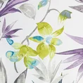 Zasłona JAMAICA z kolorowym kwiatowym nadrukiem - 140 x 250 cm - biały 8