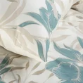 ELLA LINE Komplet pościeli z wysokogatunkowej bawełny z motywem niebieskich kwiatów - 160 x 200 cm - wielokolorowy 5