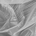 Zasłona HELEN zdobiona metalicznym nadrukiem z wzorem liści - 140 x 260 cm - biały 8