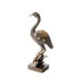 Flaming figurka ceramiczna srebrno-złota - 12 x 7 x 27 cm - srebrny 1