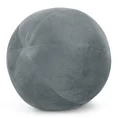 Poduszka dekoracyjna w formie kuli z welwetu GAJA - ∅ 24 cm - srebrny 1