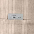TERRA COLLECTION Pościel SEVILLE 12 z bawełny zdobiona żakardowym wzorem w pasy - 160 x 200 cm - beżowy 12