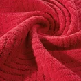 Ręcznik INDILA w kolorze czerwonym, z żakardowym geometrycznym wzorem - 50 x 90 cm - czerwony 5