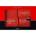 Pierre Cardin Komplet ręczników MALIBU - 30 x 50 cm, 50 x 90 cm, 70 x 140 cm - czerwony 2