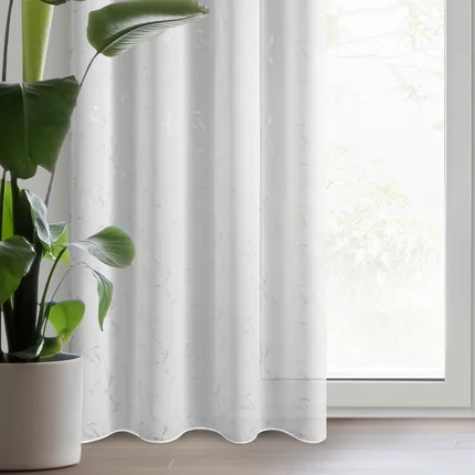 Firana Iva z etaminy z marmurkowym wzorem Firana Iva z etaminy z marmurkowym wzorem - 140 x 270 cm