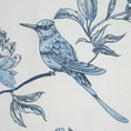 TERRA COLLECTION Komplet pościeli PALERMO 6 z makosatyny bawełnianej z motywem ptaków i kwiatów - 220 x 200 cm - jasnoniebieski 12