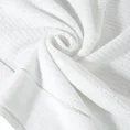 EWA MINGE Ręcznik DAGA w kolorze białym, z welurową bordiurą i błyszczącą nicią -  - biały 5