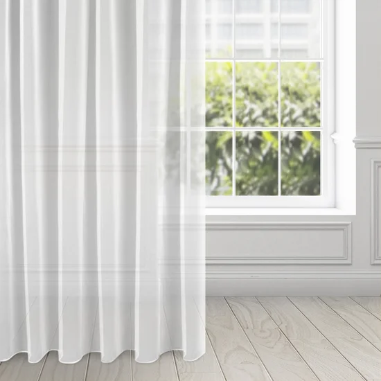 ELLA LINE firana SYLVIA z lekkiej i błyszczącej tkaniny - 135 x 270 cm - biały