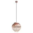 Lampa LUCY w stylu industrialnym z metalu - ∅ 30 x 12 cm - miedziany 4