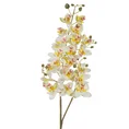 STORCZYK WIELOKWIATOWY kwiat sztuczny dekoracyjny z płatkami z jedwabistej tkaniny - ∅ 5 x 77 cm - biały 1