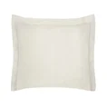 NOVA COLOUR Poszewka na poduszkę bawełniana z satynowym połyskiem i ozdobną kantą - 50 x 60 cm - beżowy 1