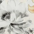 EUROFIRANY PREMIUM Komplet pościeli PREMIUM 19 z makosatyny z panelowym nadrukiem kwiatów - 160 x 200 cm - biały 4