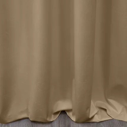 Zasłona ciemnobeżowa z gładkiego welwetu 140x270 taśma SIBEL Pierre Cardin Zasłona ciemnobeżowa z gładkiego welwetu 140x270 taśma SIBEL Pierre Cardin - 140 x 270 cm