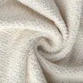 Ręcznik z welurową bordiurą przetykaną błyszczącą nicią - 30 x 50 cm - kremowy 5