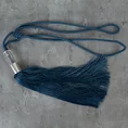 Dekoracyjny sznur do upięć z chwostem - 72 x 33 cm - ciemnoniebieski 1