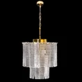 Lampa DALIA z prostokątnymi szklanymi zawieszkami - ∅ 32 x 40 cm - złoty 9