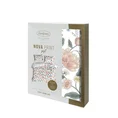 NOVA PRINT GIFT Komplet pościeli MARCIA z wysokogatunkowej satyny bawełnianej z motywem kwiatowym w kartonowym opakowaniu na prezent - 220 x 200 cm - biały 2