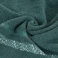 Ręcznik TESSA z bordiurą w cętki inspirowany dziką naturą - 30 x 50 cm - ciemnozielony 5