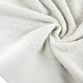 EWA MINGE Ręcznik KARINA w kolorze kremowym, zdobiony aplikacją z cyrkonii na miękkiej szenilowej bordiurze - 70 x 140 cm - kremowy 5