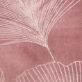 EUROFIRANY PREMIUM Koc GINKO1 miękki i miły w dotyku z błyszczącym nadrukiem z motywem liści miłorzębu - 150 x 200 cm - różowy 4