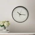 Dekoracyjny zegar ścienny z motywem geometrycznym, styl nowoczesny, średnica 30 cm - 30 x 4 x 30 cm - kremowy 4