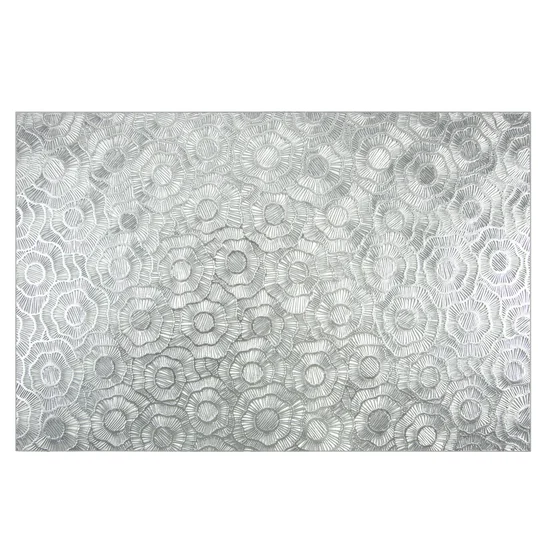 Podkładka VIVIAN z ażurowym wzorem srebrna - 30 x 45 cm - srebrny