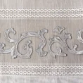 DIVA LINE Firana ANNE zdobiona mereżką oraz ornamentowym wzorem z welwetu - 140 x 270 cm - biały 7