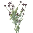 GAŁĄZKA OZDOBNA Z DROBNYMI KULECZKAMI, kwiat sztuczny dekoracyjny - 57 cm - fioletowy 1