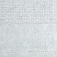 Ręcznik z welurową bordiurą przetykaną błyszczącą nicią - 50 x 90 cm - jasnopopielaty 2