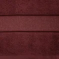 Ręcznik LIANA z bawełny z żakardową bordiurą przetykaną złocistą nitką - 70 x 140 cm - bordowy 2