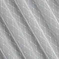 Tkanina firanowa aden zdobiona haftem we wzór geometryczny - 160 cm - biały 5