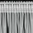 Zasłona MIRELA z miękkiego  welwetu z przecieranym wzorem - 140 x 270 cm - szary 9