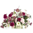 GOŹDZIK kwiat sztuczny dekoracyjny z płatkami z jedwabistej tkaniny - ∅ 8 x 40 cm - amarantowy 2