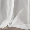 Firana z matowej etaminy zdobiona pasami z moherową błyszczącą nicią - 140 x 250 cm - biały 3