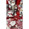 Skarpeta świąteczna MORYS z  trójwymiarową aplikacją z Mikołajem - 50 cm - biały 4
