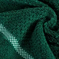 EUROFIRANY PREMIUM Ręcznik CALEB z bawełny frotte o strukturze drobnej krateczki - 70 x 140 cm - ciemnozielony 5