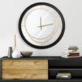 Dekoracyjny zegar ścienny w nowoczesnym minimalistycznym stylu - 60 x 5 x 60 cm - stalowy 2