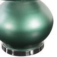 Lampa stołowa MELIKA na podstawie łączącej perłowe szkło i metal z welwetowym abażurem - ∅ 35 x 51 cm - ciemnozielony 4