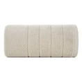 Ręcznik bawełniany DALI z bordiurą w paseczki przetykane srebrną nitką - 30 x 50 cm - beżowy 3