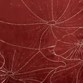 Bieżnik BLINK 18 z welwetu z delikatnymi jasnozłotymi liśćmi lilii wodnej - 35 x 180 cm - ceglasty 5