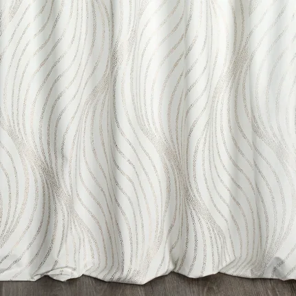 LIMITED COLLECTION Zasłona BLANCA 3A z miękkiego welwetu z motywem geometrycznym MAGIA BIELI LIMITED COLLECTION Zasłona BLANCA 3A z miękkiego welwetu z motywem geometrycznym MAGIA BIELI - 140 x 270 cm